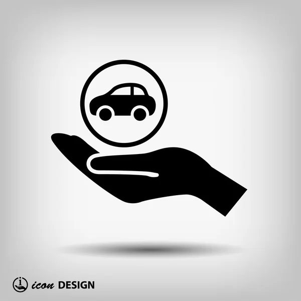 Pictograph of car icon — Stock Vector