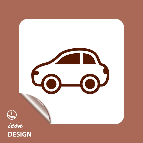 Piktografi af bil ikon – Stock-vektor