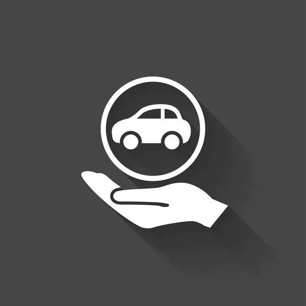 Pictografía del icono del coche — Vector de stock