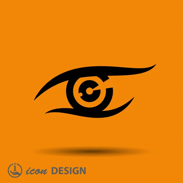 Pictograph of eye icon — Stock Vector