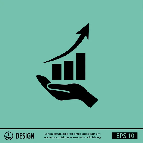 Pictogramme de l'icône graphique — Image vectorielle