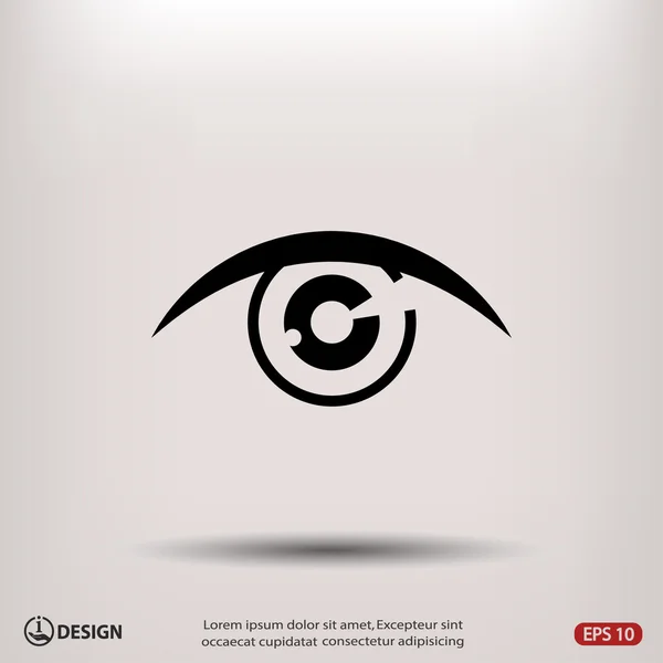 Pictografía del ojo abstracto — Vector de stock