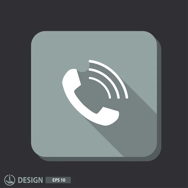 Pictograph of phone icon — Stock Vector