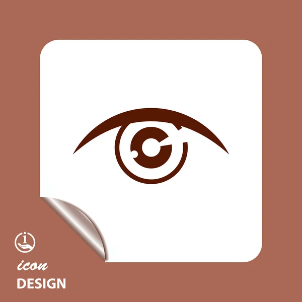 Pictograph van abstracte oog — Stockvector