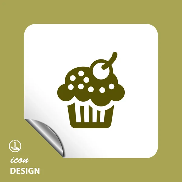 Pictograph of  cake icon — Stock Vector