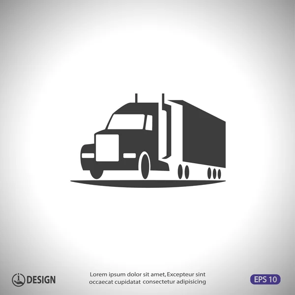 Ikony Symbols samochód ciężarowy — Wektor stockowy