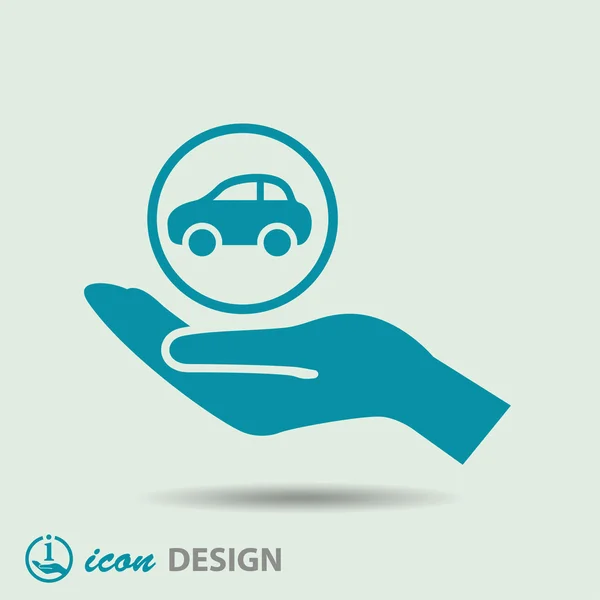 Pictograph of car icon — Stock Vector