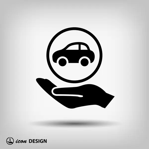 Pictograph of car icon — Stock Vector