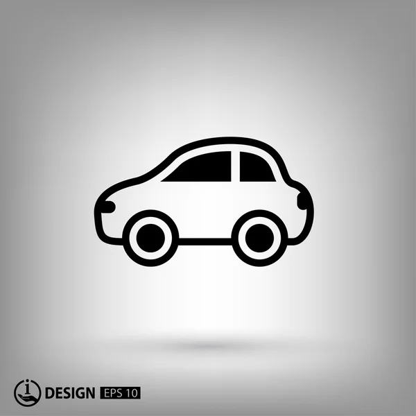 Pictografía del icono del coche — Vector de stock