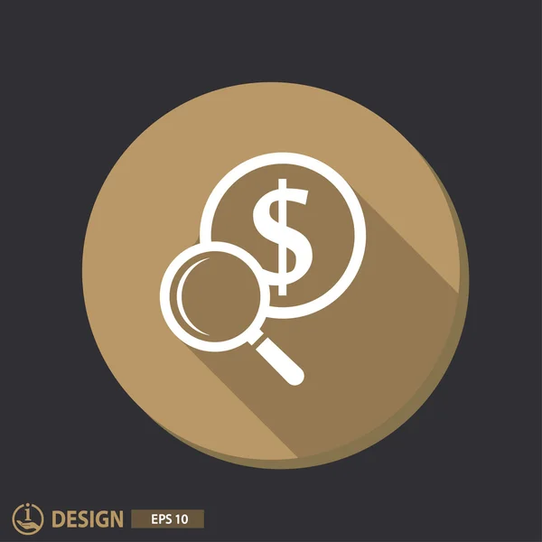 Pictograph of money icon — Stock Vector