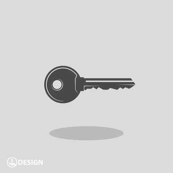 Simple pictograph of key — Stock Vector