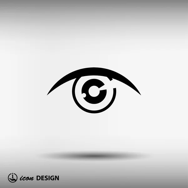 Pictograph of abstract eye — Stock Vector