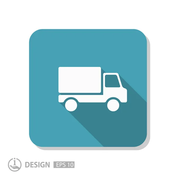 Pictograph of truck icon — Stock Vector