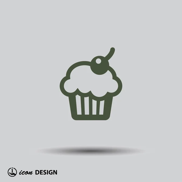 Pictografía del icono de la torta — Vector de stock