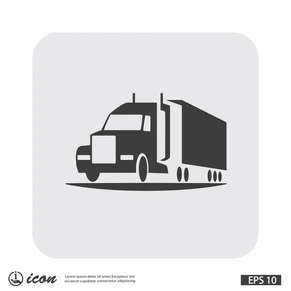 Ikona náklaďáku automobilu — Stockový vektor