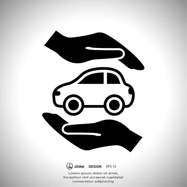 Pictograph van auto-pictogram — Stockvector