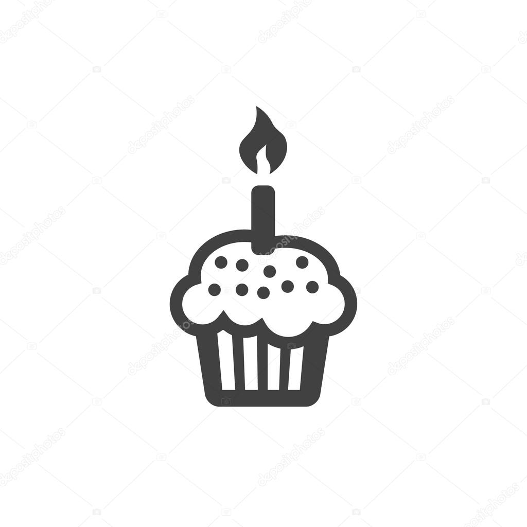 Pictograph of cake icon