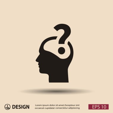 soru işareti ve adam