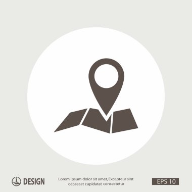 Harita simgesinde iğne