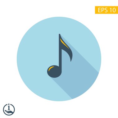 müzik not simgesini resim