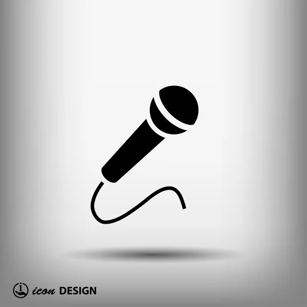 Simple microphone icon — Stock Vector