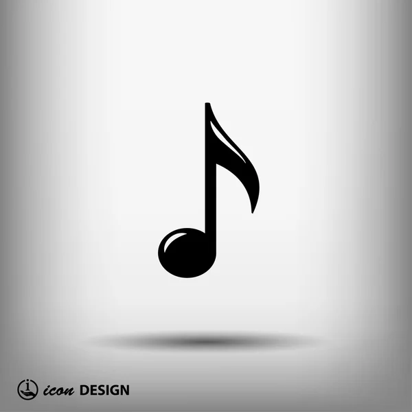 Pictogramme de note de musique — Image vectorielle