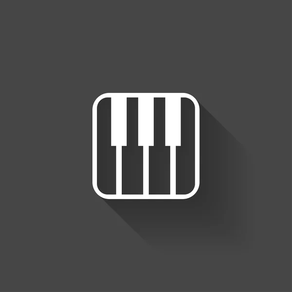 Пиктограф музыкальной клавиатуры — стоковый вектор