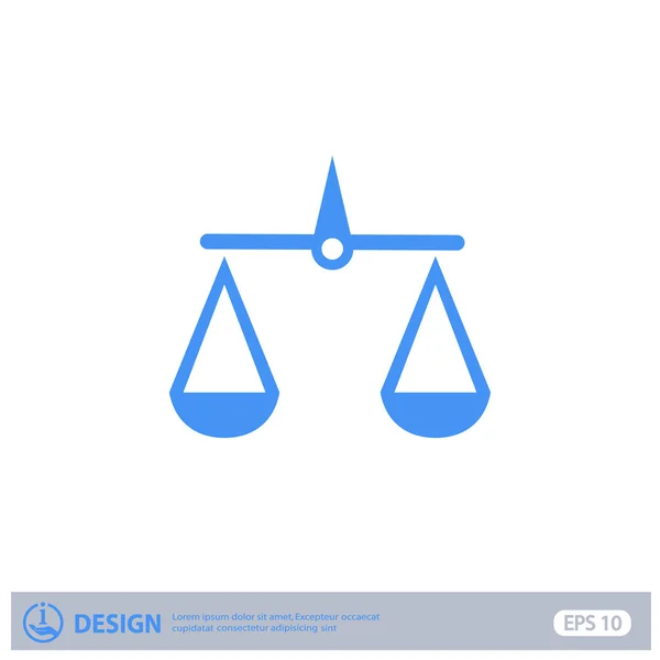 Escalas pictográficas de justicia — Archivo Imágenes Vectoriales