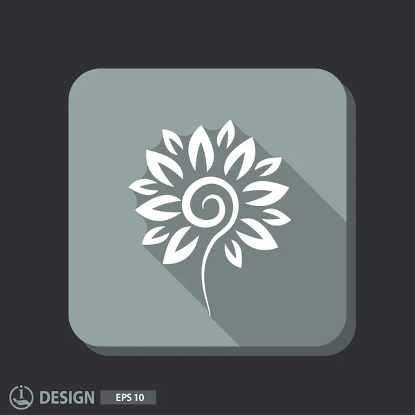 Pictogramme de l'icône de fleur — Image vectorielle