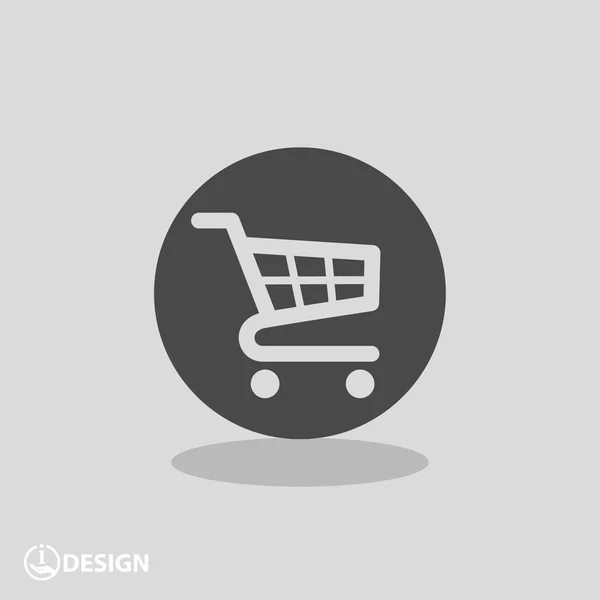 Pictograph of shopping cart — Stock Vector