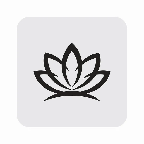 Ikona Lotosový květ — Stockový vektor