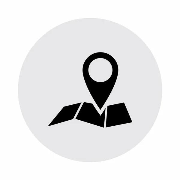 Pin on  map  icon — Stock Vector