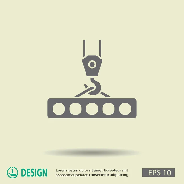 크레인 훅의 상형 — 스톡 벡터