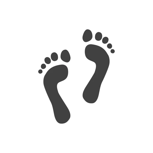 Pictograph of footprints  icon — Stock Vector