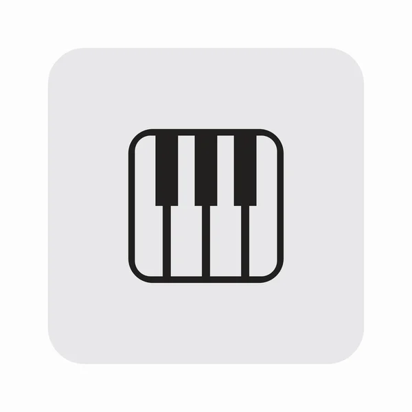 Pictograph van muziek toetsenbord — Stockvector