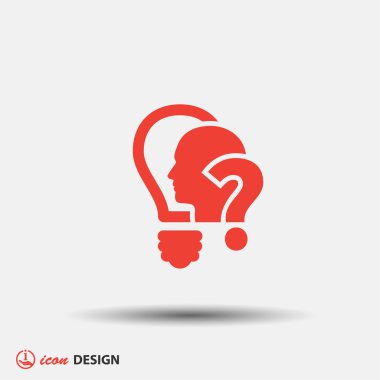 soru işareti ve adam simgesi