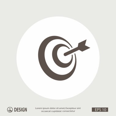 Oklu hedefin piktografı