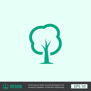 ağaç simgesiyle resim