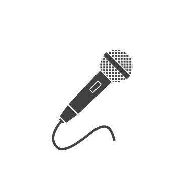 Microphone icon illustration clipart