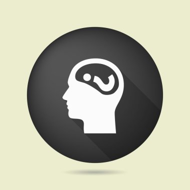 soru işareti ve adam simgesi