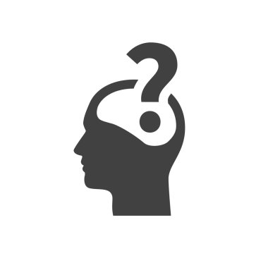 soru işareti ve adam