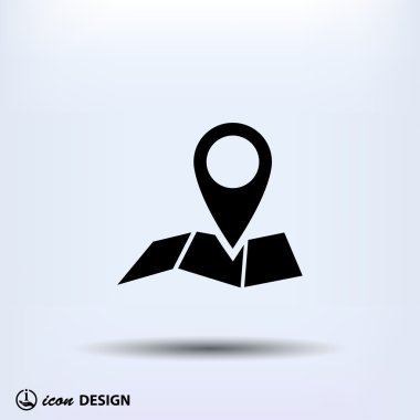 Harita simgesinde iğne