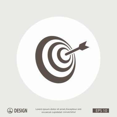 Oklu hedefin piktografı