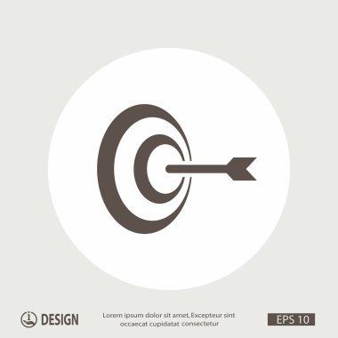 Oklu hedefin piktografı