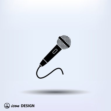 mikrofon simgesi illüstrasyon