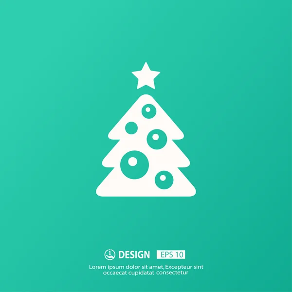 Pictografía del árbol de Navidad — Vector de stock