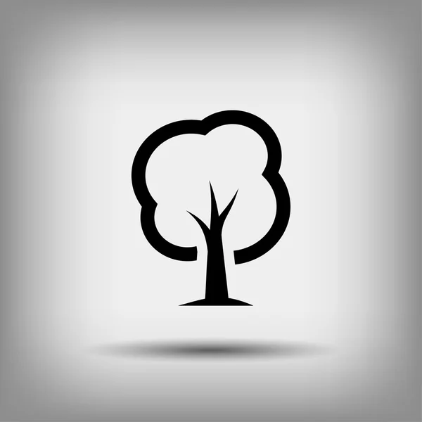 Pictogramme de l'icône de l'arbre — Image vectorielle