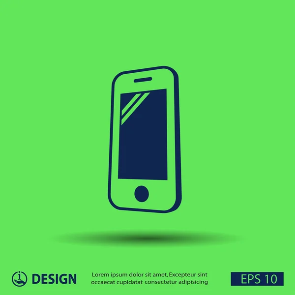 Pictografía del teléfono móvil — Archivo Imágenes Vectoriales