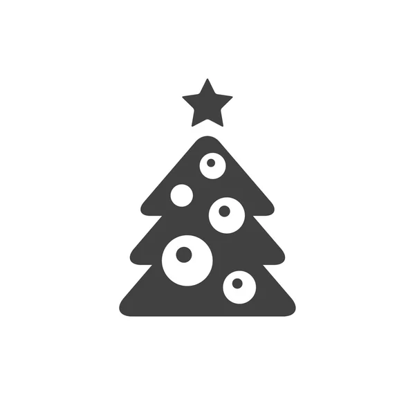 Pictograph van kerstboom — Stockvector