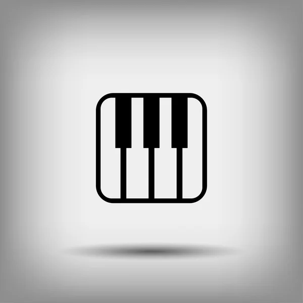 Pictogramme du clavier de musique — Image vectorielle